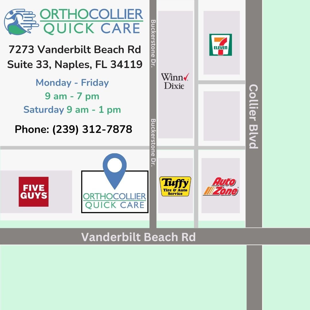 OrthoCollier Quick Care Orthopedic Walk-In Clinic and Physical Therapy in Naples, Florida Map